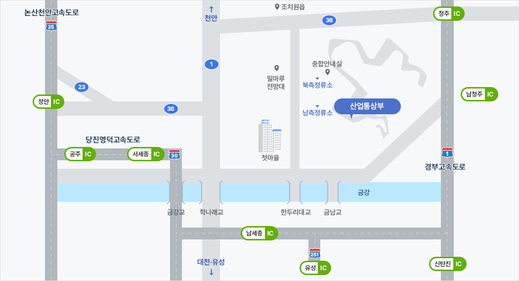 세종특별자치시 한누리대로 402 12동, 13동에 산업통상자원부 위치 약도